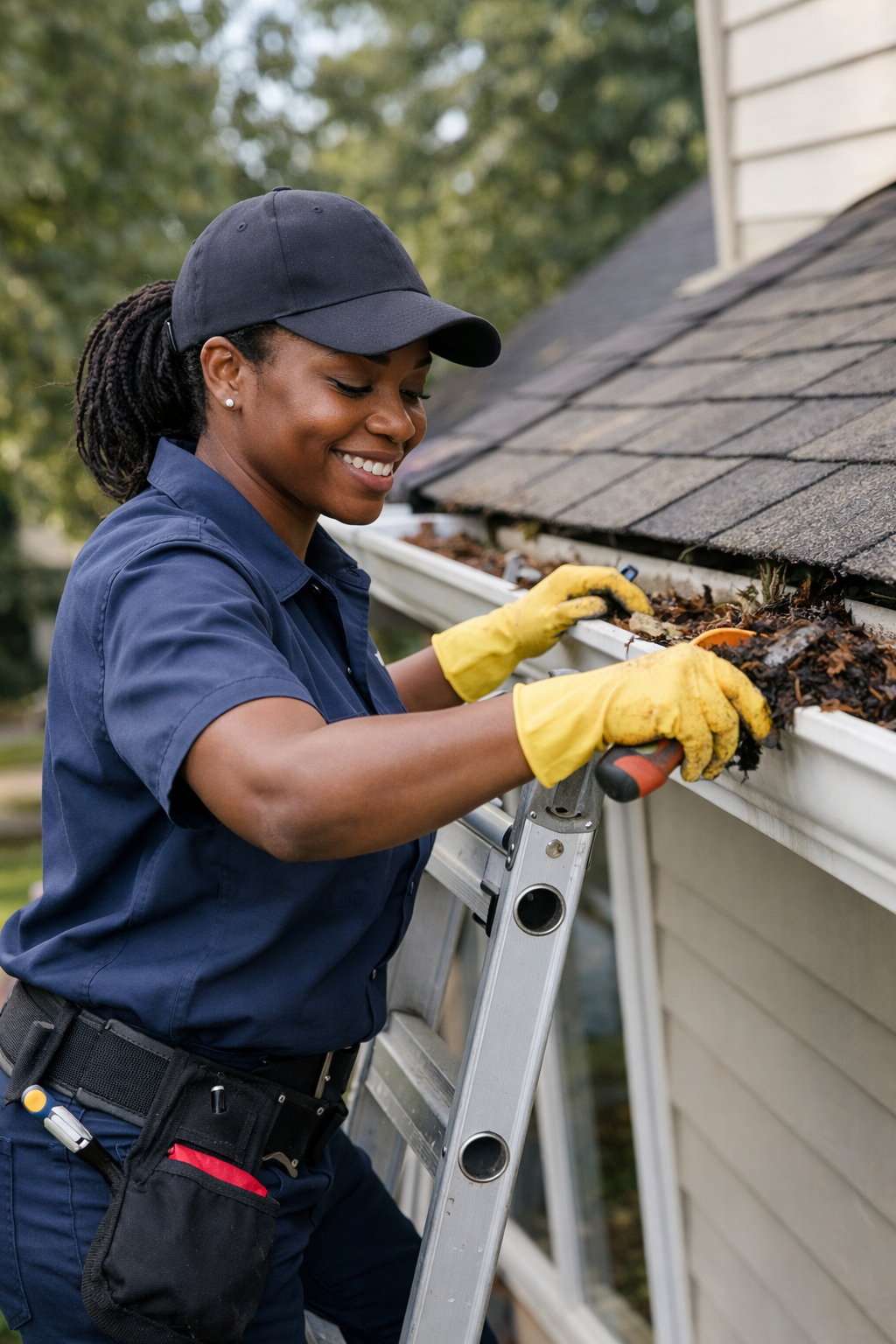 Gutter maintenance work
